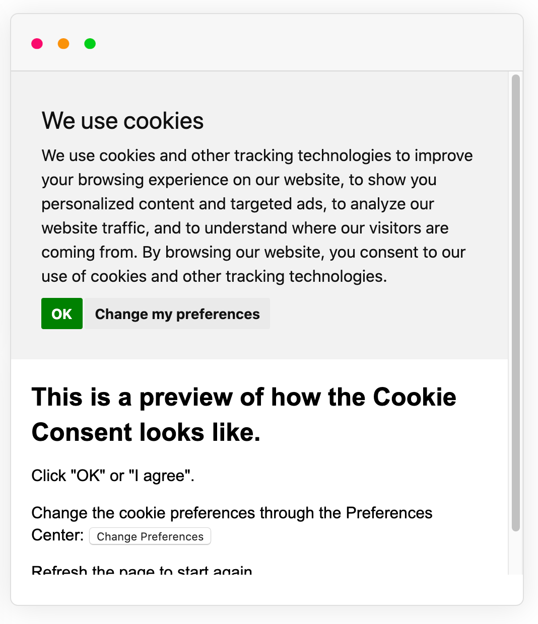 Cookie Info Script