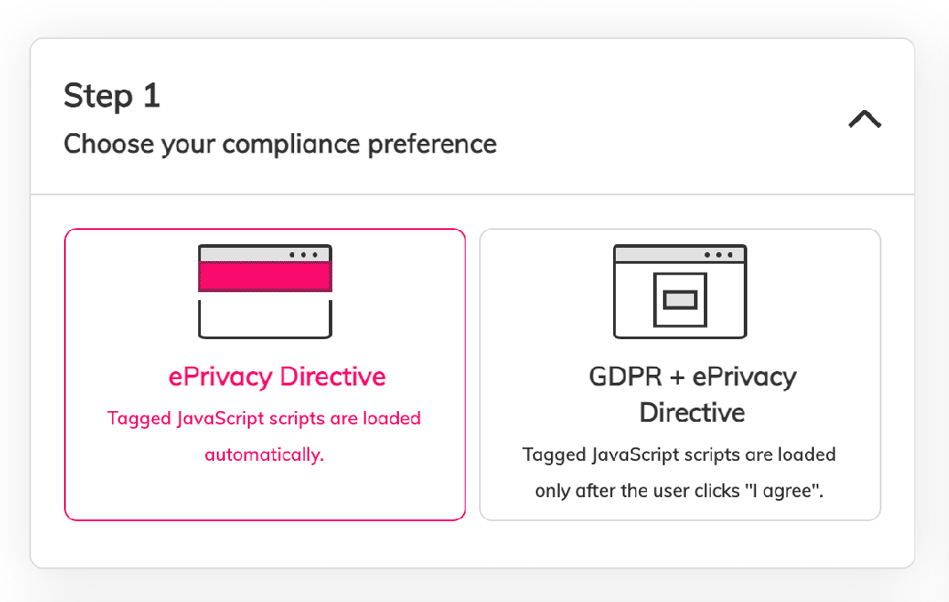 Step 1 on how to implement the Cookie Consent